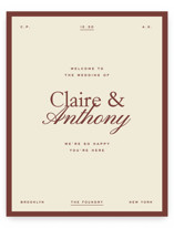 aligned Welcome Signs