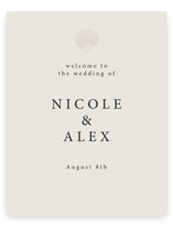 Simple Seashell Welcome Signs