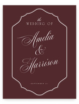 Classic Wedding Welcome Signs