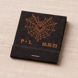 Custom Spiderweb Heart Matchbook (Set of 50) Matchbooks and Matches