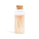 Baby Pink Matchsticks in Medium Corked Vial Matchbooks and Matches