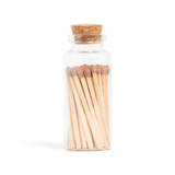 Brown Matchsticks in Medium Corked Vial Matchbooks and Matches