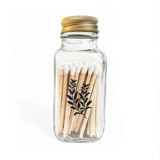 Sage 2" White Match Jar Matchbooks and Matches