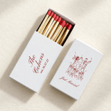 Just Married Chair Lift Customizable Matchboxes | Set of 50 Matchbooks and Matches