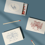 Custom Venue Illustration Matchboxes | Set of 50 Matchbooks and Matches