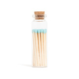 Baby Blue Matchsticks in Small Corked Vial Matchbooks and Matches