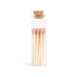 Dusty Rose Matchsticks in Small Corked Vial Matchbooks and Matches