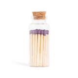 Imperial Purple Matchsticks in Medium Corked Vial Matchbooks and Matches