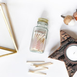Blush Pink Noble Fir Jar Matches Matchbooks and Matches