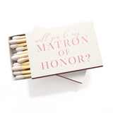 Will You Be My Matron of Honor Matchbox Matchbooks and Matches