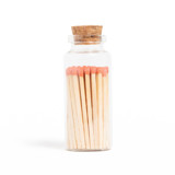 Peach Matchsticks in Medium Corked Vial Matchbooks and Matches