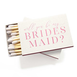 Will You Be My Bridesmaid Matchbox Matchbooks and Matches