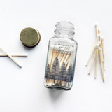 Black Noble Fir Tree Jar Matches Matchbooks and Matches