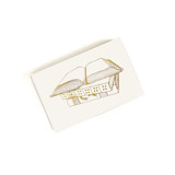 Book Lover Matchbox, Gold on Ivory Matchbooks and Matches