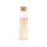 Baby Pink Matchsticks in Small Corked Vial Matchbooks and Matches
