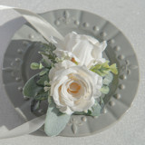 Ivory Rose Wrist Corsage Corsages