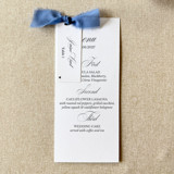 Dusty Blue Shower Menus with Place Cards | Set Of 10 Menus