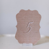 Mushroom Script Scroll Table Number Table Numbers