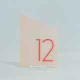 Geometric Acrylic Table Number Table Numbers