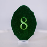 Emerald Oval Table Number Table Numbers