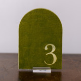 Double Sided Table Number - Arch - Avocado Table Numbers