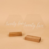 Acrylic Table Number | Set “21-25” | Hexagon Table Numbers