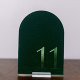 Table Number - Arch - Emerald Table Numbers