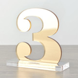 Clarendon Table Numbers, Gold Table Numbers