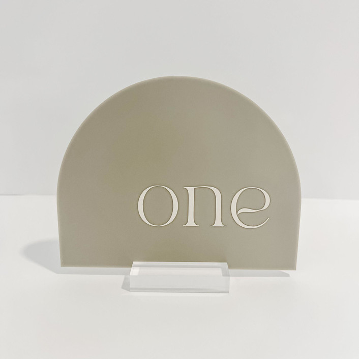 Acrylic Arch Table Number Table Numbers by Alexandra Ettis Minted