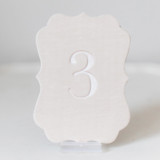 Scroll Table Number - Blush Table Numbers