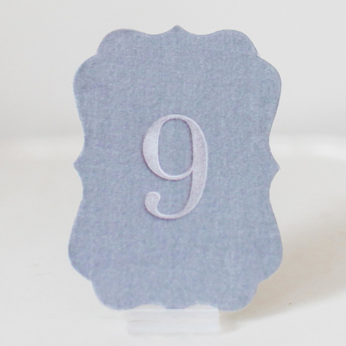 Scroll Table Number - Dove Table Numbers by Velvet Raptor | Minted