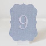Scroll Table Number - Dove Table Numbers