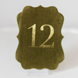 Avocado Scroll Table Number Table Numbers