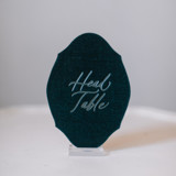 Head Table Sign - Tourmaline Table Numbers