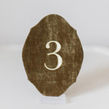 Gold Oval Table Number Table Numbers