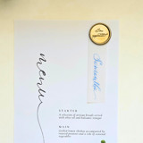 Custom Calligraphy Place Cards Vellum- Set of 10 Place and Escort Cards