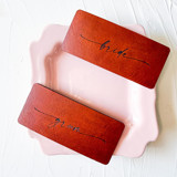 Personalized Leather Place Cards, Set of 10 Place and Escort Cards