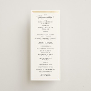 Eloquence Foil-Pressed Wedding Programs