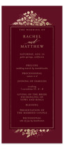 Millefleur Foil-Pressed Wedding Programs