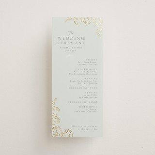 Riviera Foil-Pressed Wedding Programs