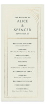 deco arch Foil-Pressed Wedding Programs