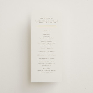 Illusion Foil-Pressed Wedding Programs