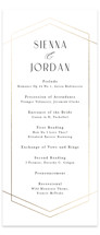 Formally Foil-Pressed Wedding Programs