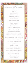 Autumn flowers Foil-Pressed Wedding Programs