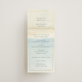 Contemplate Foil-Pressed Wedding Programs