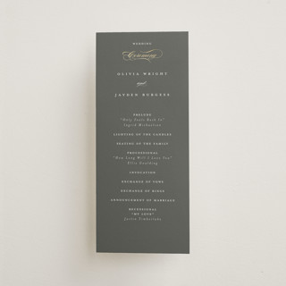raffiné Foil-Pressed Wedding Programs
