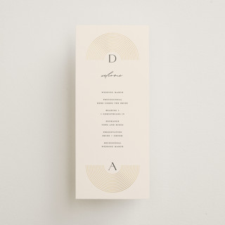 Modernist Monogram Foil-Pressed Wedding Programs
