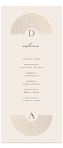 Modernist Monogram Foil-Pressed Wedding Programs