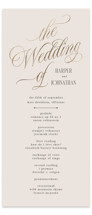 Mirin Foil-Pressed Wedding Programs