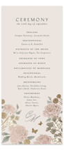 dancing in the garden Foil-Pressed Wedding Programs